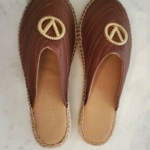 Valentino Clara espadrille mules (brown)